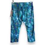 LuLaRoe Womens Leggings Sz XS Jade Athletic Capris Activewear Peacock Blue NEW Photo 7