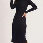 Marine layer  Lexi Rib Turtleneck Midi Dress in Navy Lurex Stripe Woman’s… Photo 0