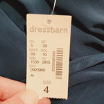 Dress Barn Collection Teal Sleeveless Chiffon Midi Dress Size 4 Photo 7