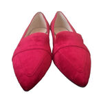 Cole Haan Women Marlee Skimmer Velvet Pointed Red /silver Size 7.5 Photo 0