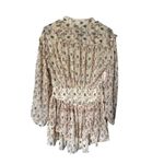 Karlie Women's Shear Floral Cream Short Dress Photo 2