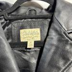 VTG Cabelas Leather Jacket Womens M Black Genuine Leather Blazer Coat SEE Size M Photo 2