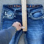 Rock Revival  Boot Cut Jeans Size 28x35 Flap Pocket Blue Jeans Embellished Photo 6