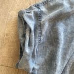 Vans  Women Gray Washed Button Up Crop Top S Photo 3