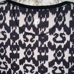 Lululemon Athletica Black and White Fitted Graphic Short Sleeve Tee Photo 2