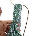 Women's Dinty Floral Print Bikini Set Frill Trim Triangle Bathing Suit Size Smal Green Photo 1