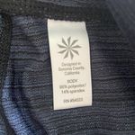 Athleta  Jacquard Chaturanga Leggings Pants Women's Sz S Blue Black Mid Rise Yoga Photo 5