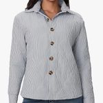 Quilted Striped Jacket White Photo 0