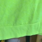 ZARA  Washed Neon Yellow Sweatshirt No Need To Stress Size Small Oversized Photo 4