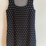 Elie Tahari  Polka Dot Sleeveless Sweater Dress Photo 6