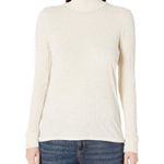 Baldwin Janie Ribbed Sweater in Creampuff Cream Fitted Mockneck Pullover Size XS White Photo 10