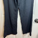 Free People Linen Like Flowy Wide Leg Pull On Pants Sz Large Pockets Comfy Boho Photo 3