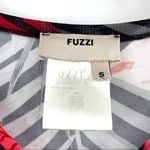 FUZZI Dress 100%Viscose Zaffiro Leaf Italian Designer Luxury Asymmetrical Small Photo 5