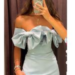 ZARA  Blogger Favorite Double Bow Strapless Mini Dress Photo 9