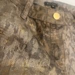 Escada Sable Python snake shimmer print ankle Jeans zippered bottoms size 38 Gray Photo 10