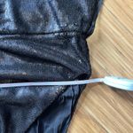 Free People Jumpsuit Womens XS New Years Black Tie Shiny Sequined Pantsuit Photo 12