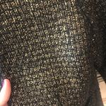 Michael Kors NWT Wool Tweed Black and Gold Blazer Photo 3