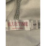 Bluetime Hoodie Womens Small Gray Leopard Colorblock Pullover Sweatshirt Photo 4