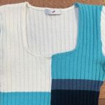 Vertigo Paris  | Color block Knit Blue White Top Photo 1