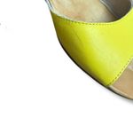 Latigo  Mollee Yellow Leather D’Orsay Flat Sandals Women’s 8 Open Toe Photo 5