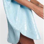 The Frankie Shop NWT Gloria Sequin Dress Blue Size Photo 3