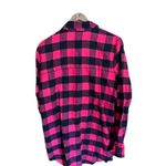 Free Press  Buffalo Plaid flannel shorts and top sleep set womens' size medium Photo 3