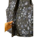 Gap Womens Warmest Outdoor Puffer Quilted Blue Floral Zip Vest Sz S Photo 2