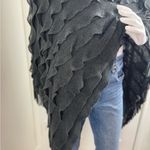 Max edition  Women's Gray Arcylic Poncho Size One Size.  A28 Photo 2