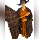 The Celtic Croft Tartan Cloak Green Plaid Oversized OS Multiple Photo 5