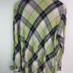 Requirements  L Lime Diagonal Plaid Top Photo 8