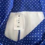 Wilo Cross Front Polka Dot Biker Short Blue/White Size XS Blue Photo 2