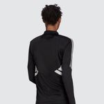Adidas  Black and White Fitted Long Sleeve Jersey Photo 2