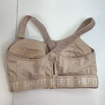 Shefit 4Luxe Flex Sports Bra Medium Impact Black Zip Wireless Lift Front Close Tan Size 4X Photo 8