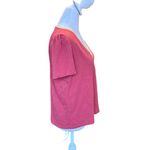 Boden Metallic Trim V Neck T Shirt Womens Size 6 Small Red Gold Photo 4