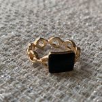 Boutique Gold and black ring Photo 0