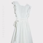 Majorelle  Mistwood Eyelet Wrap Midi Dress, White, Small Photo 13