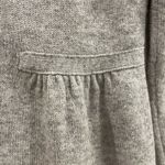 AQUA  Cashmere Grey Peplum Babydoll Sweater 3/4 Sleeves Photo 1