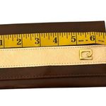 Vintage Star Brand Dark Brown Leather? Trifold Wallet Made in Hong Kong Classic Photo 9