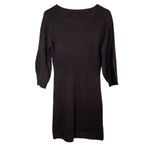 VTG Y2K Stevie & Lindsay Knit Sweater Dress Brown Acrylic Pocket Tunic Sz Small Photo 2