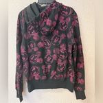 Disney ‎ Women's Size Medium Black and Pink mickey logo Hoodie full zip Photo 5