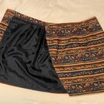 Vintage Breeches Women’s Floral & Striped Fitted Pencil Wrap Skirt Photo 3