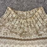 VTG Sonoma Jean Company Womens Sweater S Beige Brown Knit Fair Isle Mock Neck Tan Photo 8