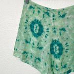 Reformation [] Green Tie Dye Decade Shorts Zip Back High Rise Lightweight Size 2 Photo 7