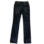 Garnet Hill Women's Black 5 Pocket Straight Leg Denim Jeans NWT 2 Long Photo 1