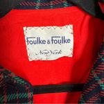 Vintage 50s 60s Navy Red Green Tartan Plaid Blazer Jacket Size Medium Photo 3