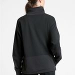 Athleta  Hermosa Mock Neck Sweatshirt BLACK SIZE Medium Great Shape Photo 1