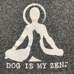 “Dog is my Zen” Tunic Hoodie Black Photo 1