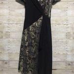 Custom asymmetrical metallic paisley special occasion formal cocktail dress 10 Photo 14