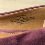 Ralph Lauren Lauren  Allayana Burgundy Laser Cut Pointed Toe Ballet Flat Size 8.5 Photo 10