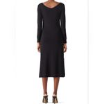 Charli vicki tie front side slit midi dress Black Photo 2